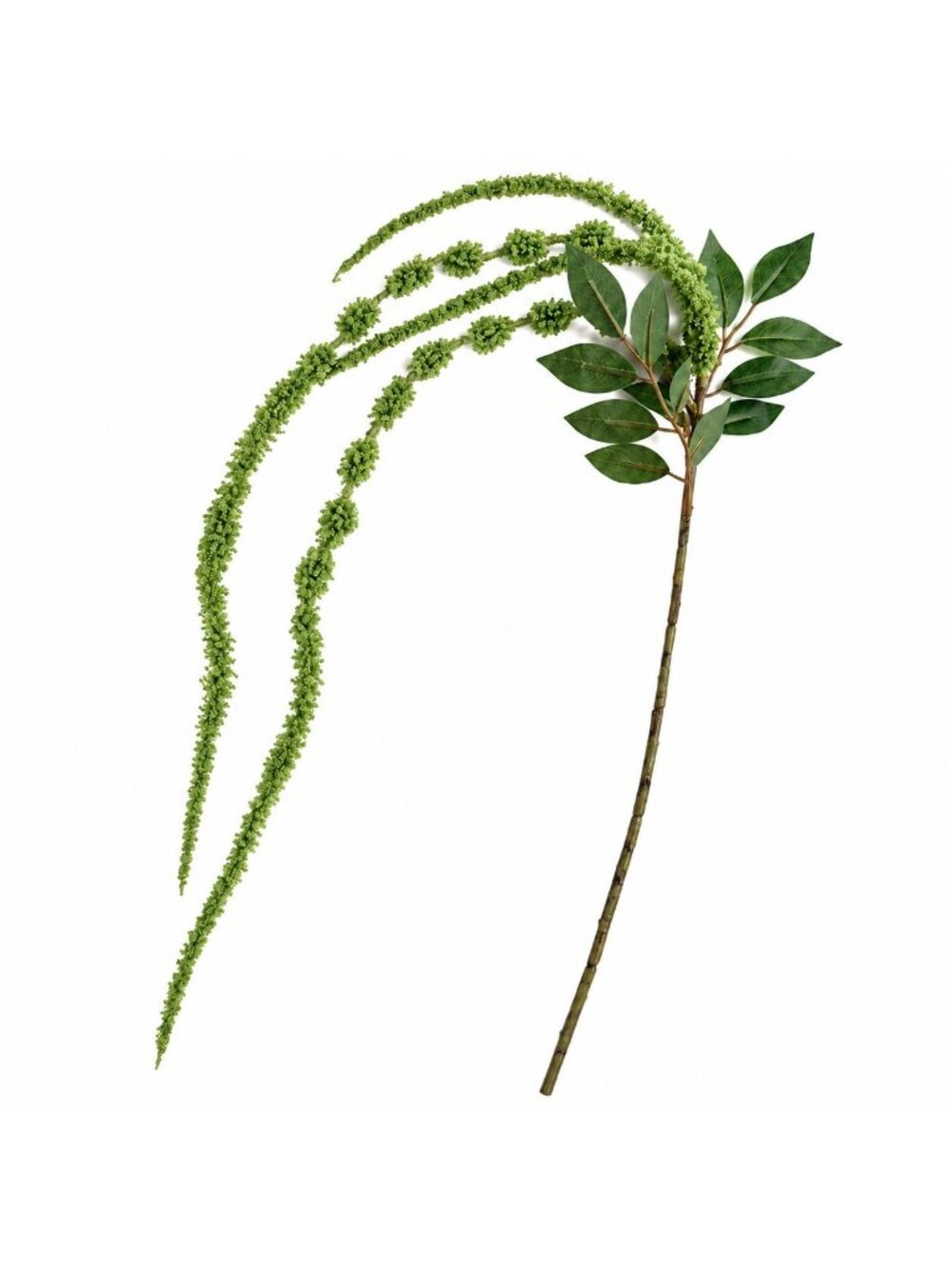 Green Artificial Hanging Amaranthus, 1 Faux Stem, 27 Inch Cascade